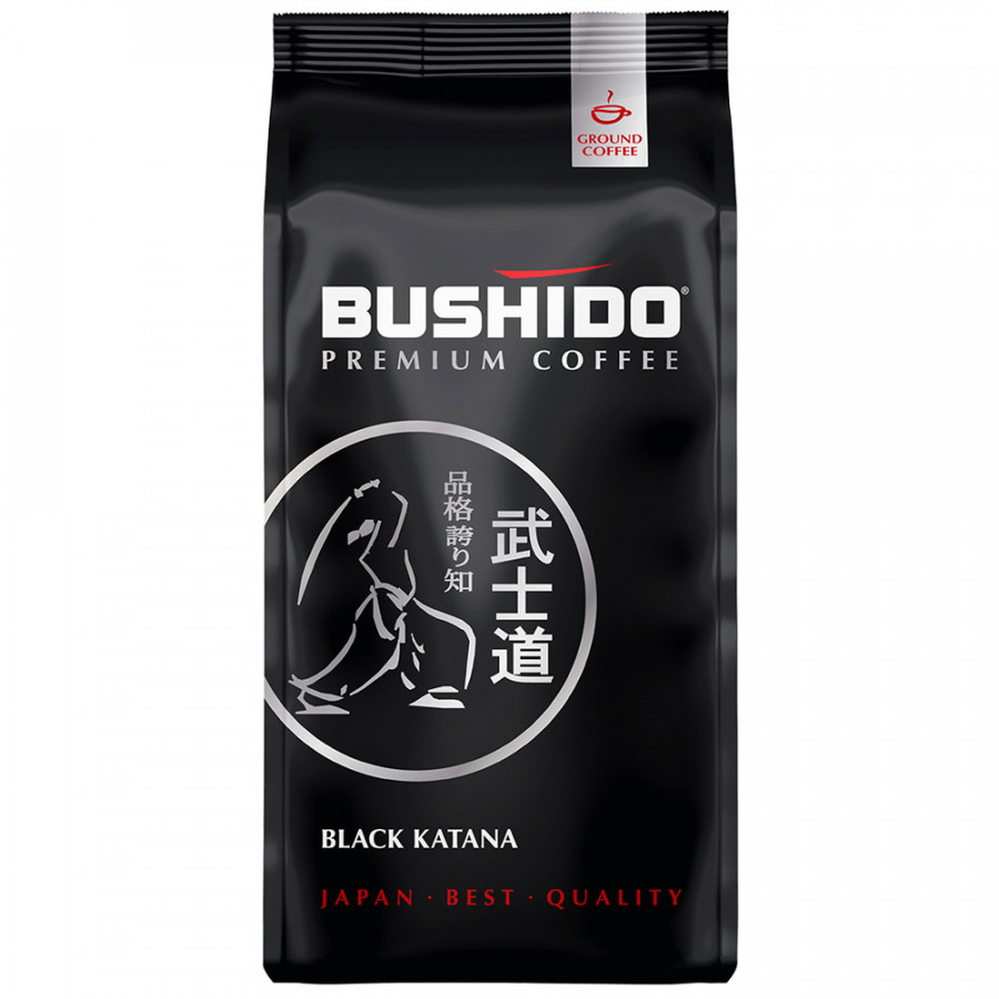 кофе молотый bushido specialty 227 г Кофе молотый Bushido Black Katana, 227 г