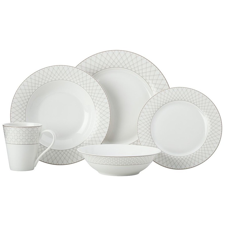 Обеденный набор Maxwell&Williams Jewel серый 20 предметов тарелка обеденная luminarc diwali 25 см серый