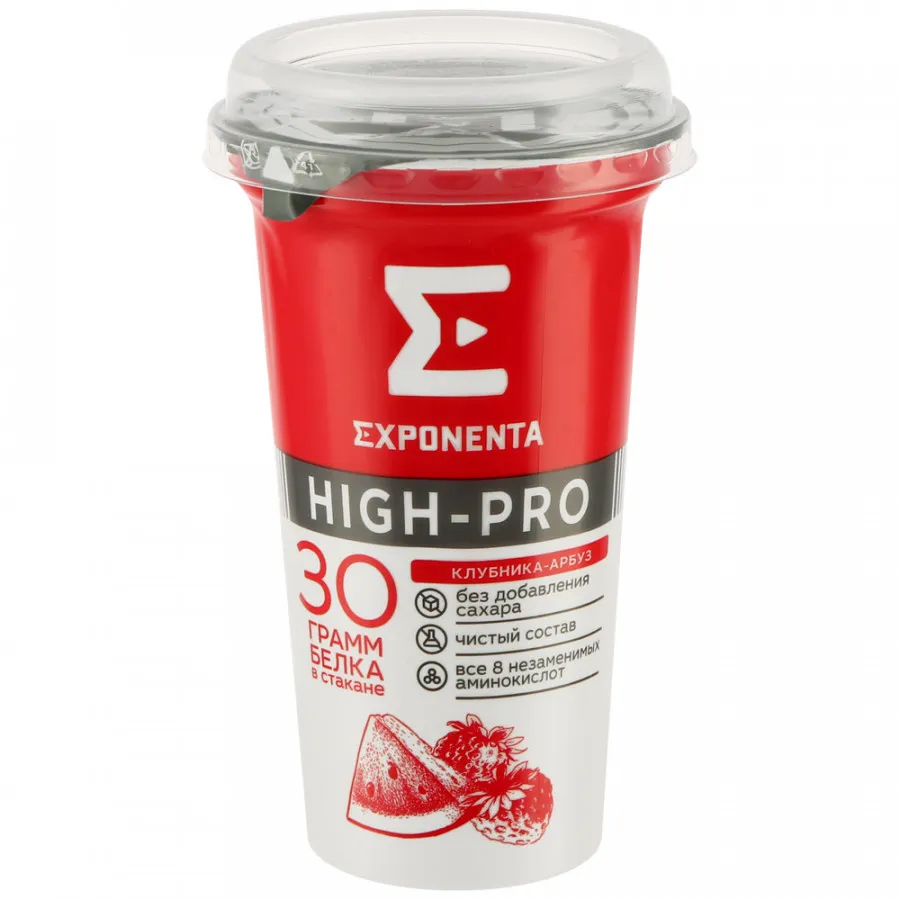 Exponenta клубника арбуз. Напиток Exponenta High Pro. Exponenta High Pro вишня. Напиток кисломолочный Exponenta. Exponenta High-Pro 250г Exponenta.
