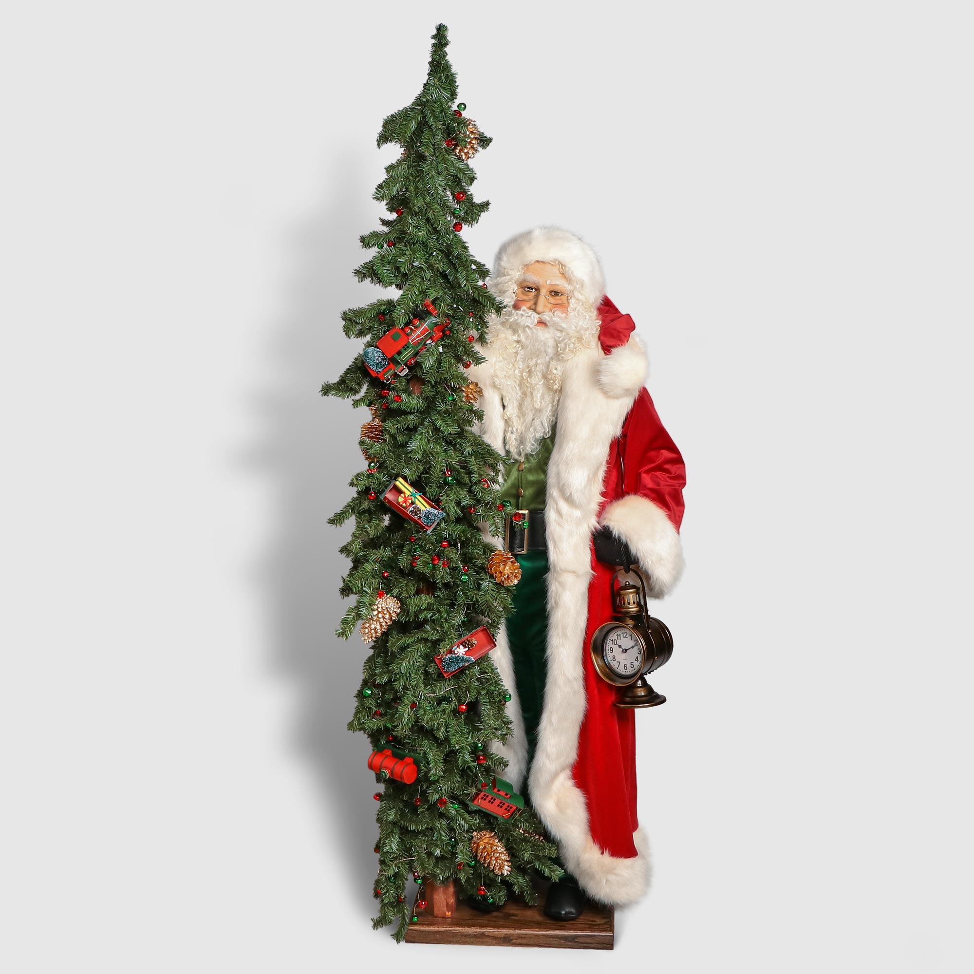 Санта с елкой Ditz Christmas express 145 см