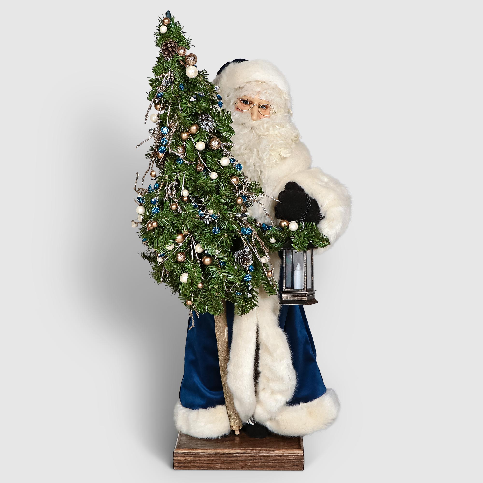 Санта с елкой декоративный Ditz Peace 74 см