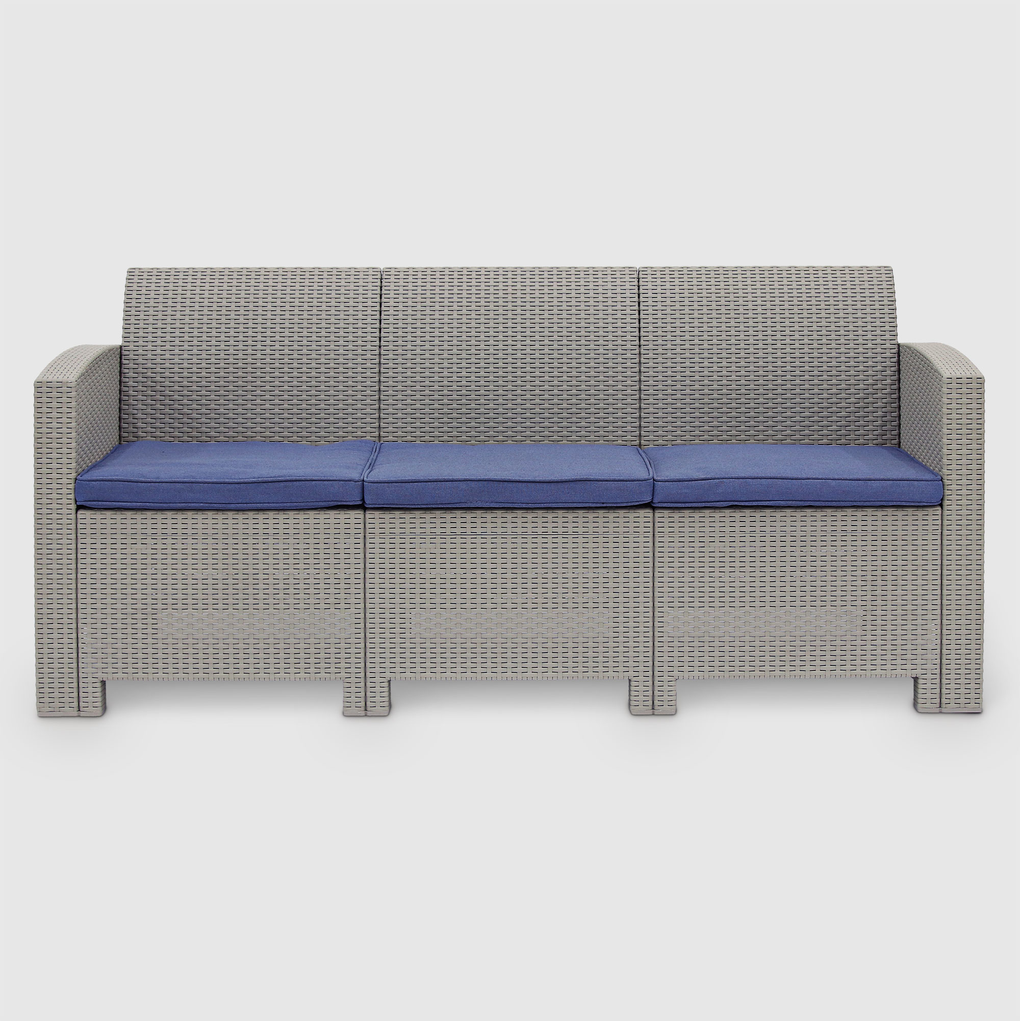 Комплект садовой мебели LF серый с синим из 4 пердметов, цвет синий, размер 172х61х76 - фото 3