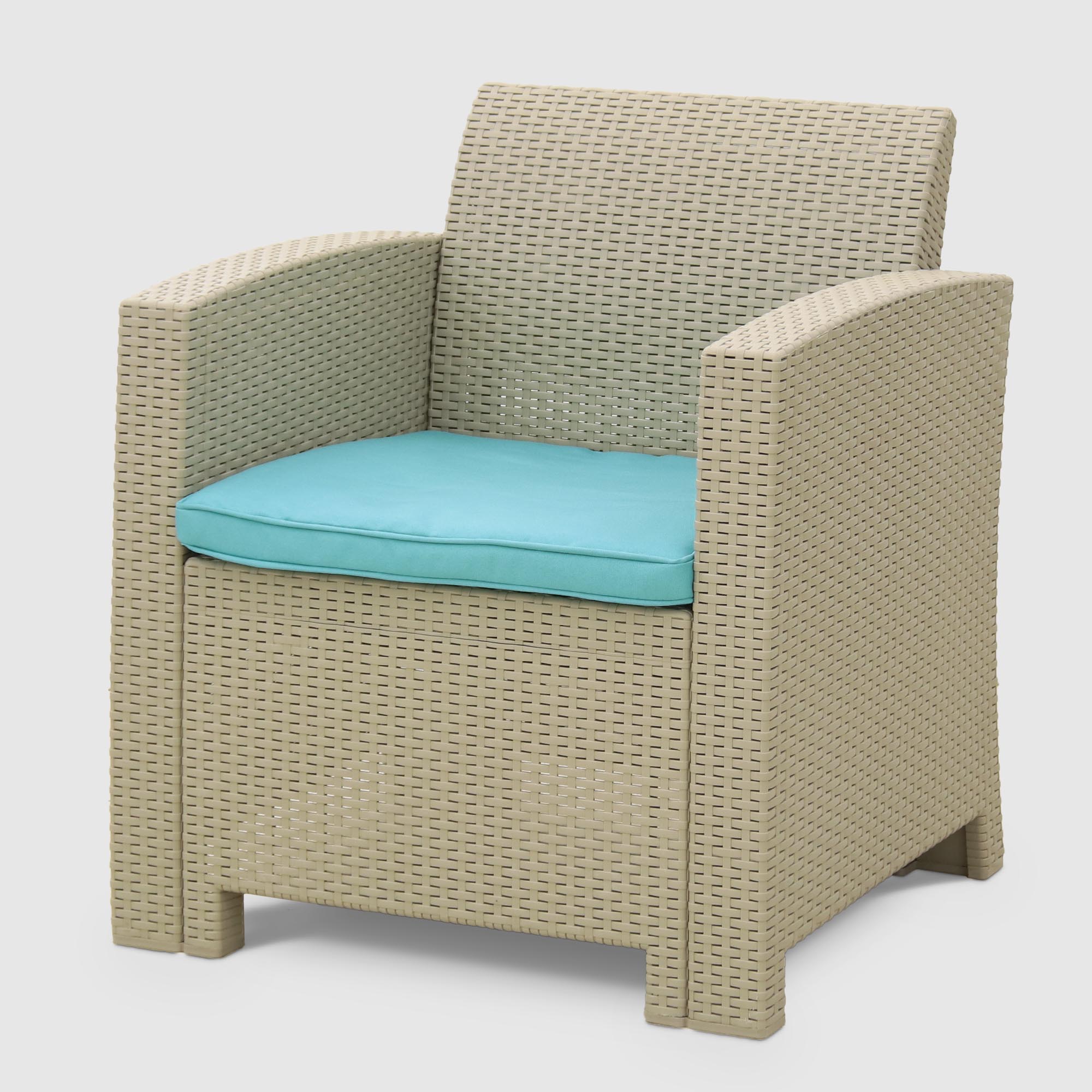 Комплект мебели LF стол+софа 2-х местная+2 кресла с подушками, цвет серый, размер 120x75 - фото 3