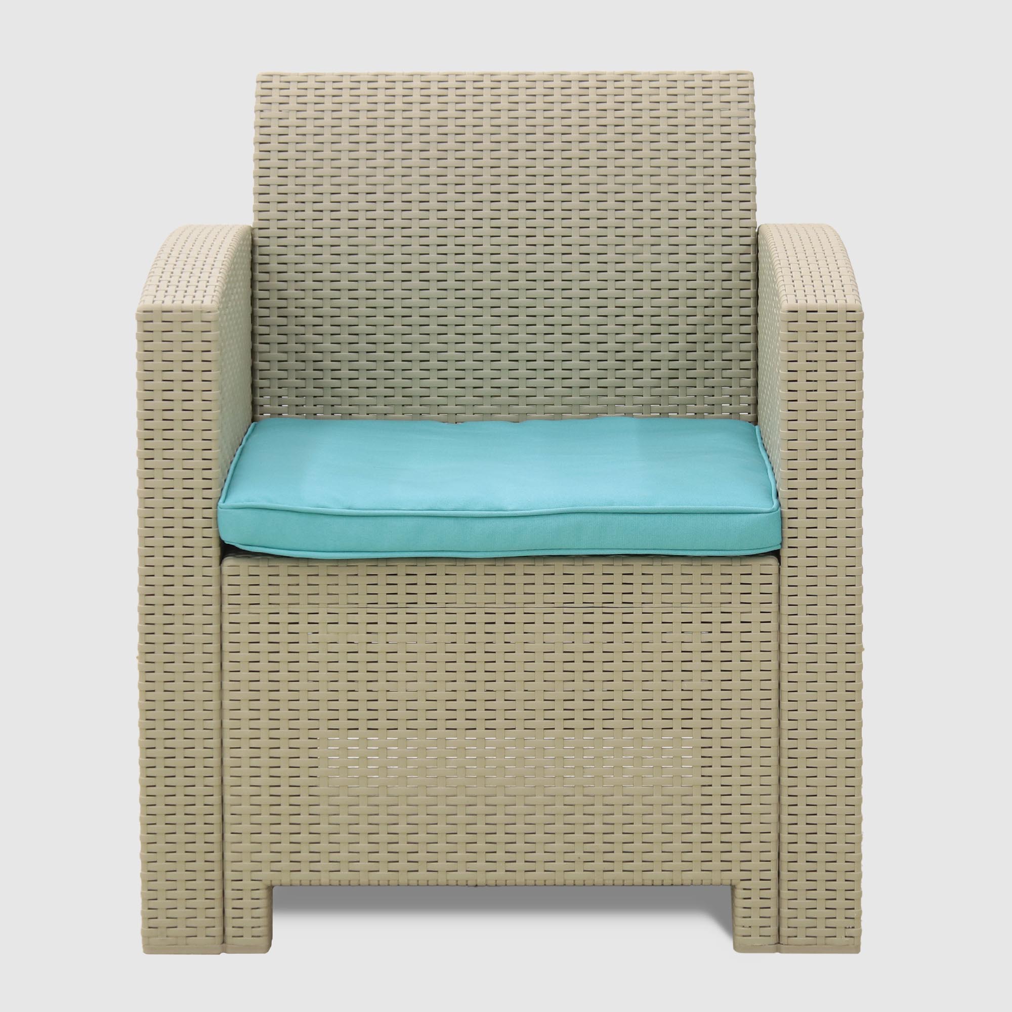 Комплект мебели LF стол+софа 2-х местная+2 кресла с подушками, цвет серый, размер 120x75 - фото 4