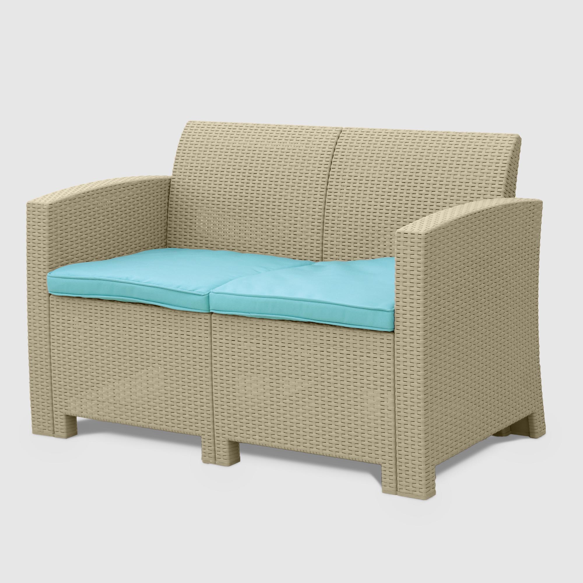 Комплект мебели LF стол+софа 2-х местная+2 кресла с подушками, цвет серый, размер 120x75 - фото 5