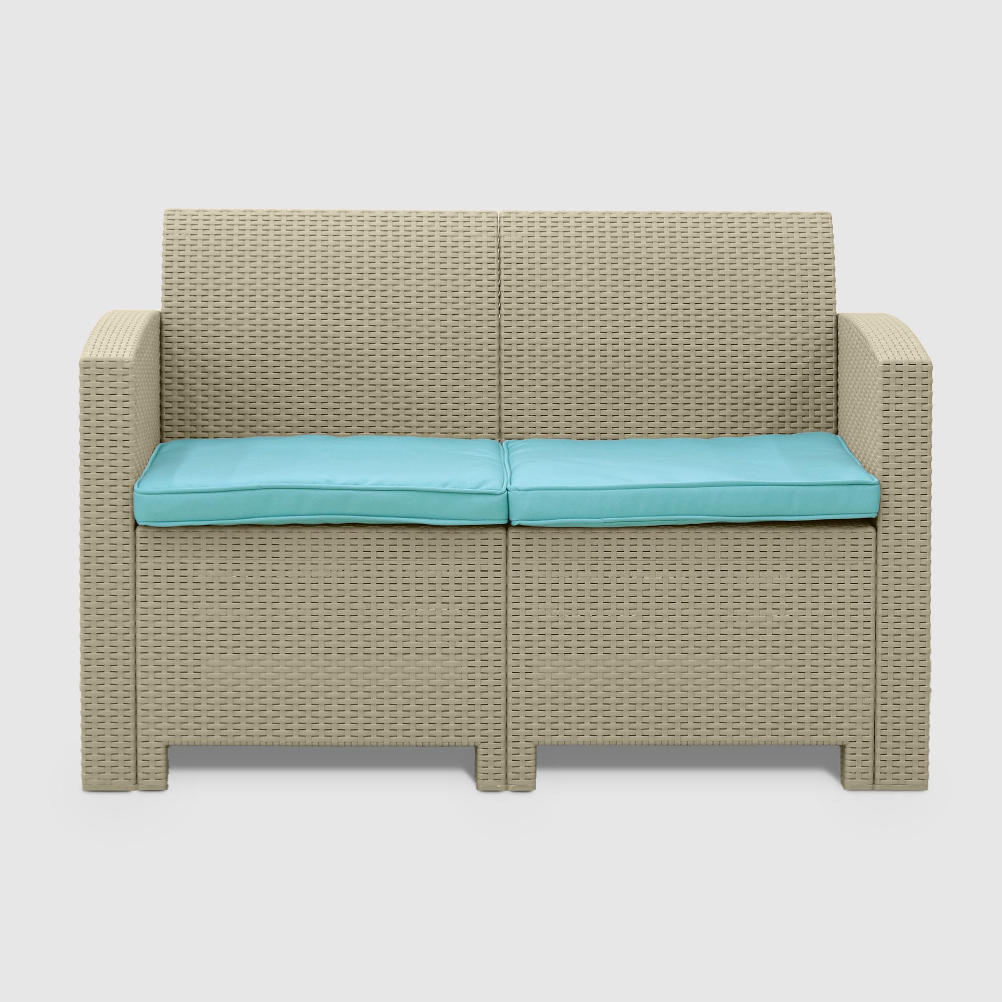 Комплект мебели LF стол+софа 2-х местная+2 кресла с подушками, цвет серый, размер 120x75 - фото 6