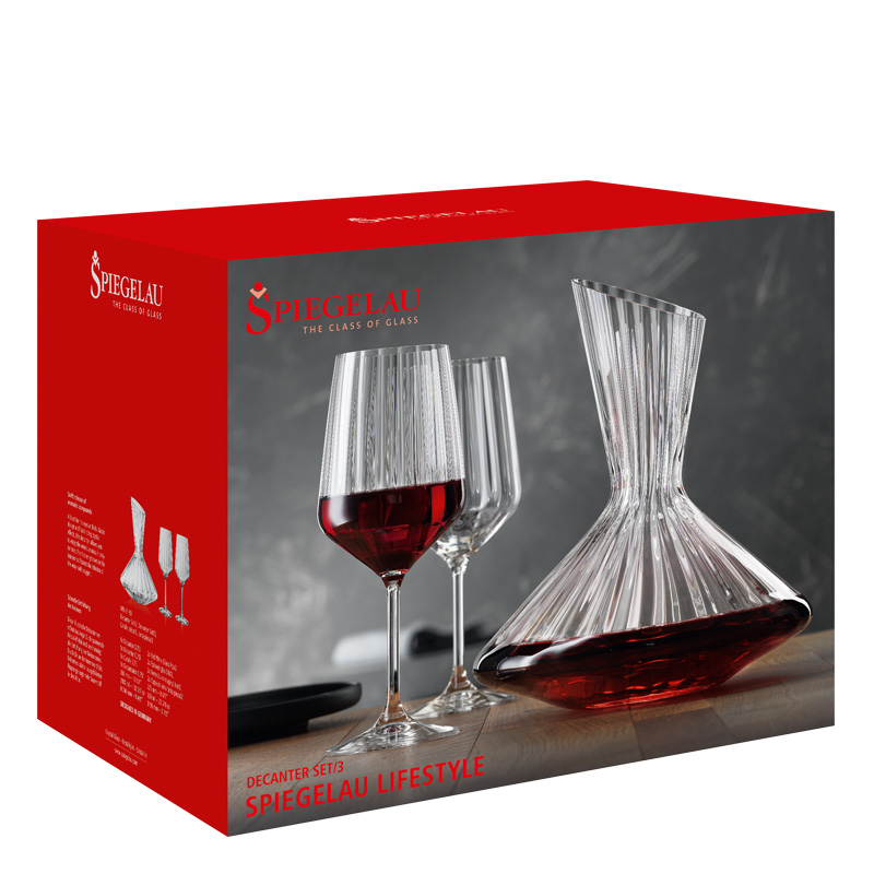 Набор Spiegelau Lifestyle Декантер + 2 бокала красное вино, цвет прозрачный - фото 5