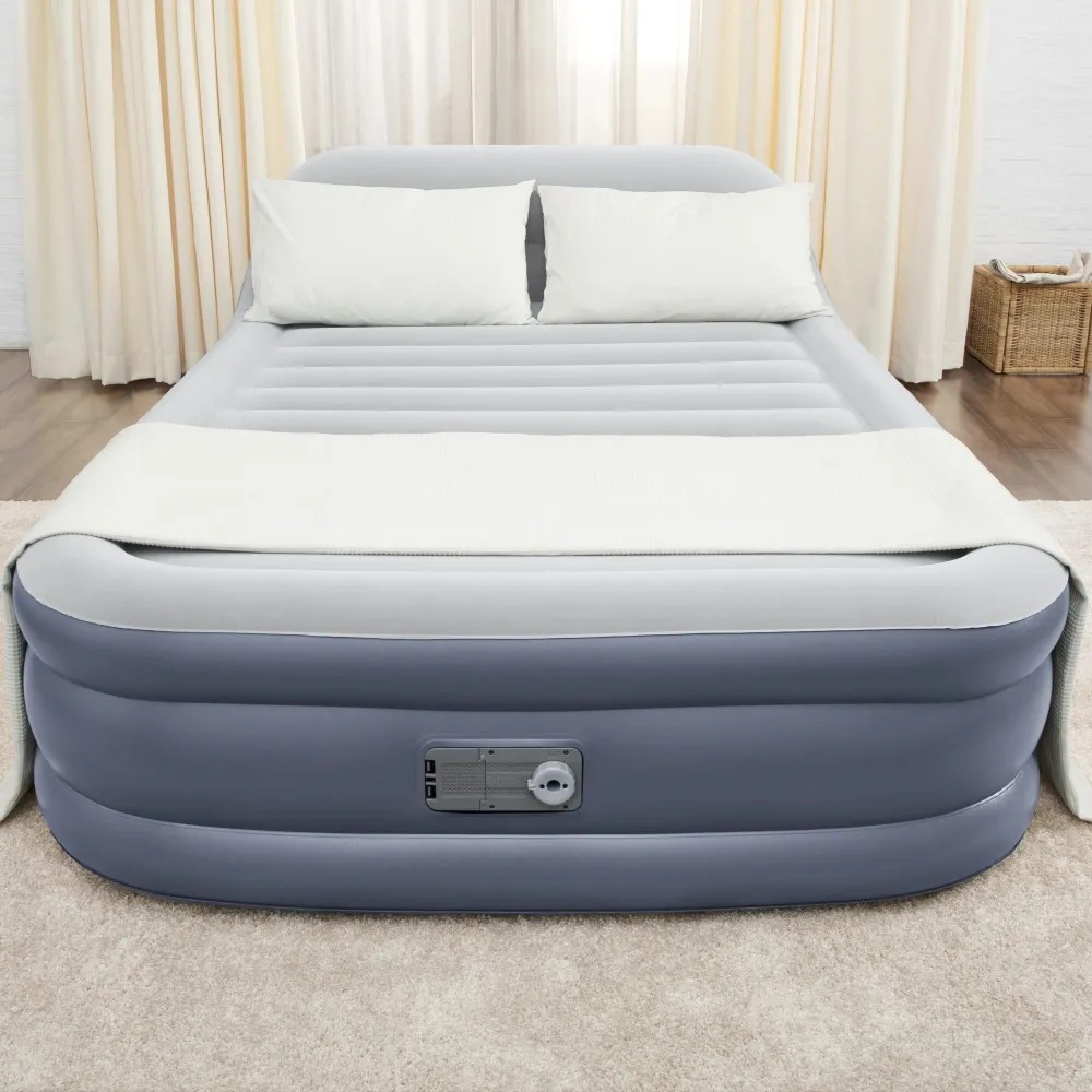 Кровать надувная Bestway 2,26x1,52x0,84 м (67923), цвет серый - фото 5