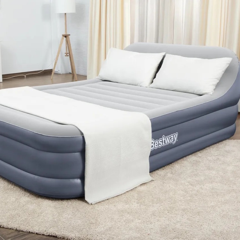 Кровать надувная Bestway 2,26x1,52x0,84 м (67923), цвет серый - фото 6