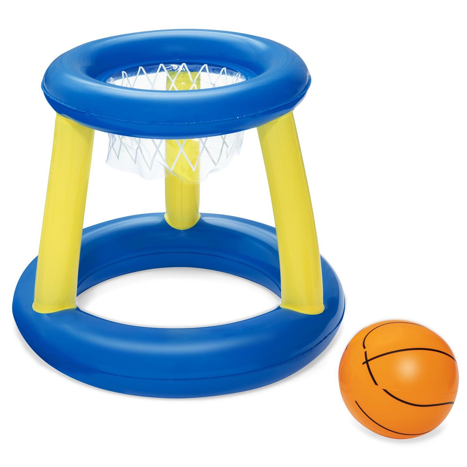 набор для игр на воде баскетбол d 61 см корзина мяч от 3 лет 52418 bestway Надувная корзина для игры на воде Bestway Баскетбол