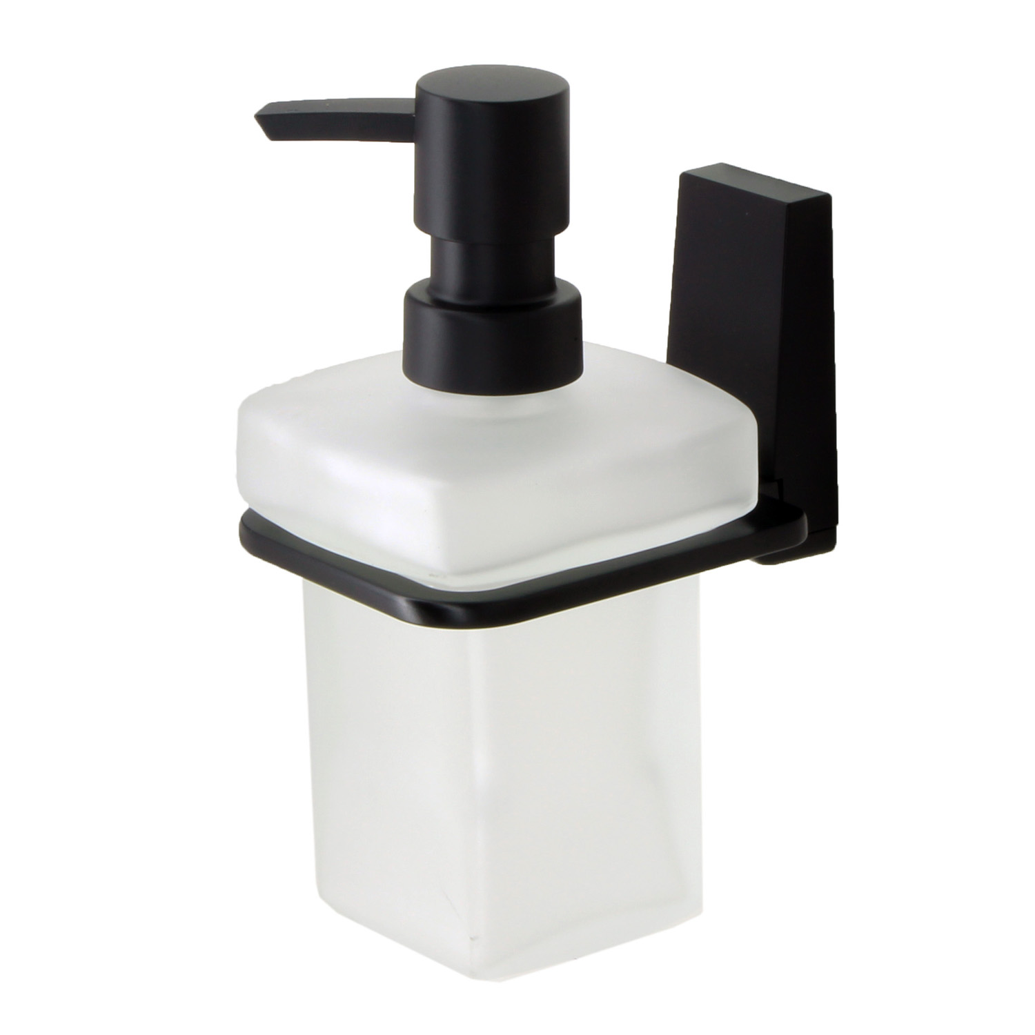 Дозатор для жидкого мыла Wasserkraft Abens чёрный 7,8х11,5х15,5 см дозатор для жидкого мыла ridder amara чёрный с бежевым 10х5х14 5 см