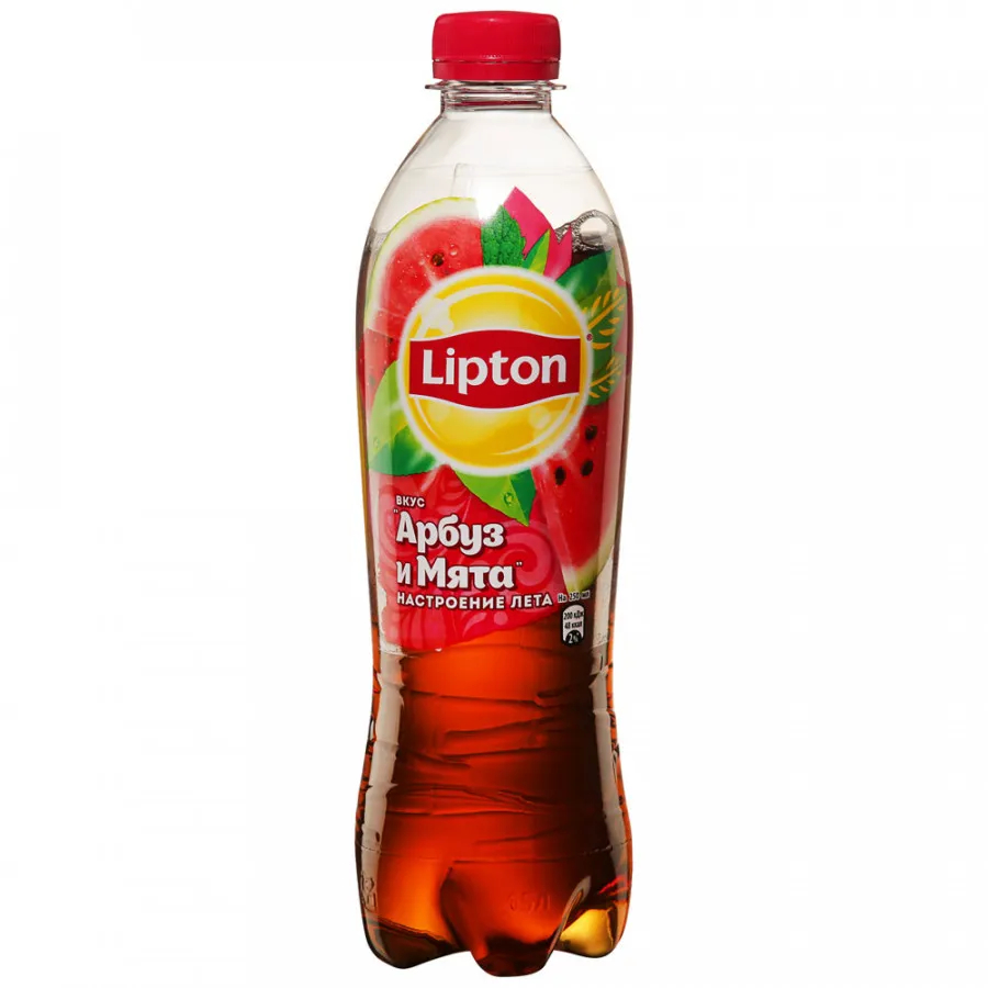Чай холодный Lipton Арбуз-Мята, 0,5 л холодный чай lipton липтон лесные ягоды 1 литр пэт 12 шт в уп