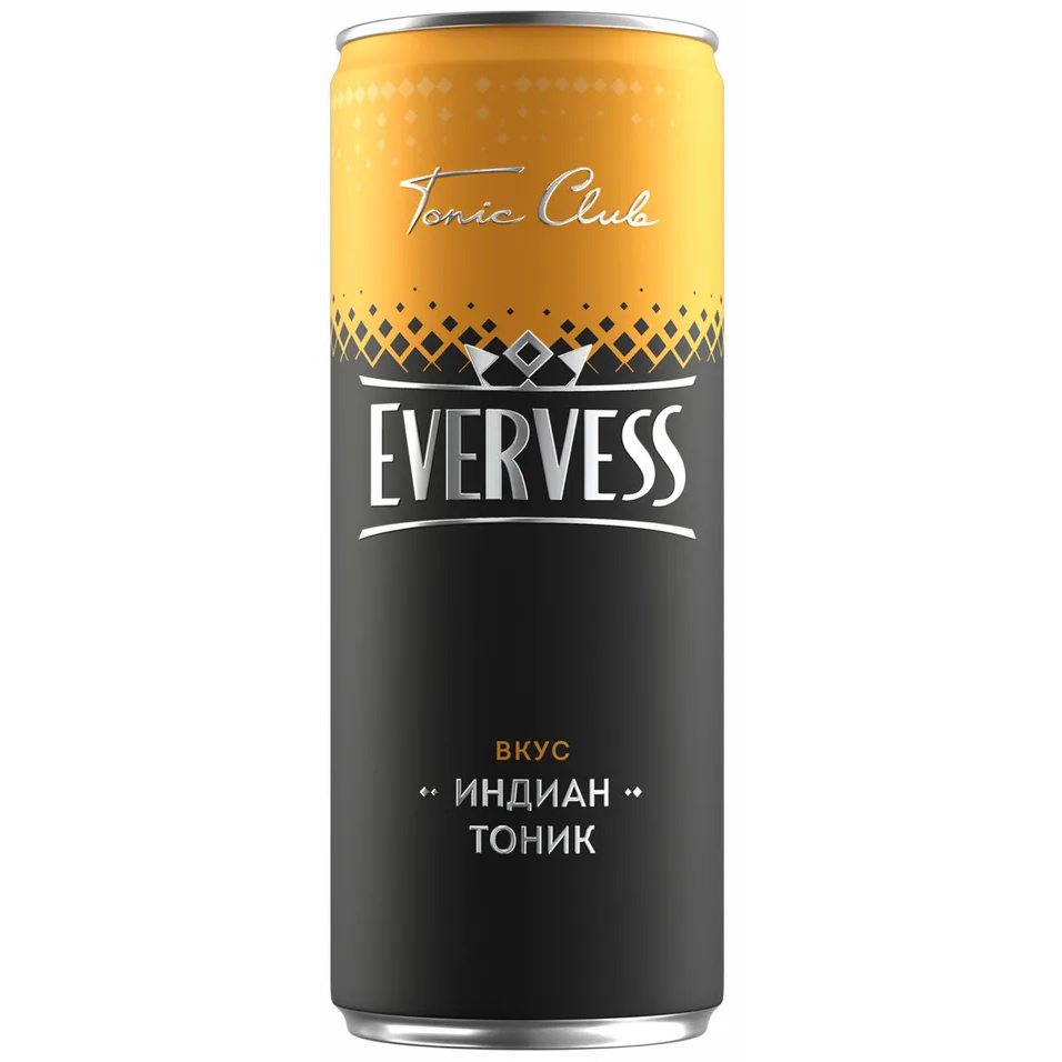 Тоник Evervess, 0,33 л напиток газированный evervess тоник 1 л