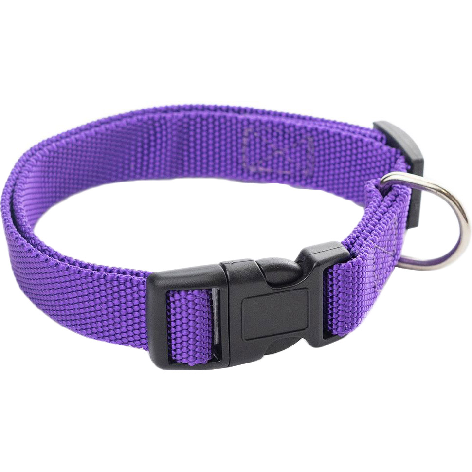 фото Ошейник для собак хорошка спорт усиленный 20х310-450 мм фиолетовый