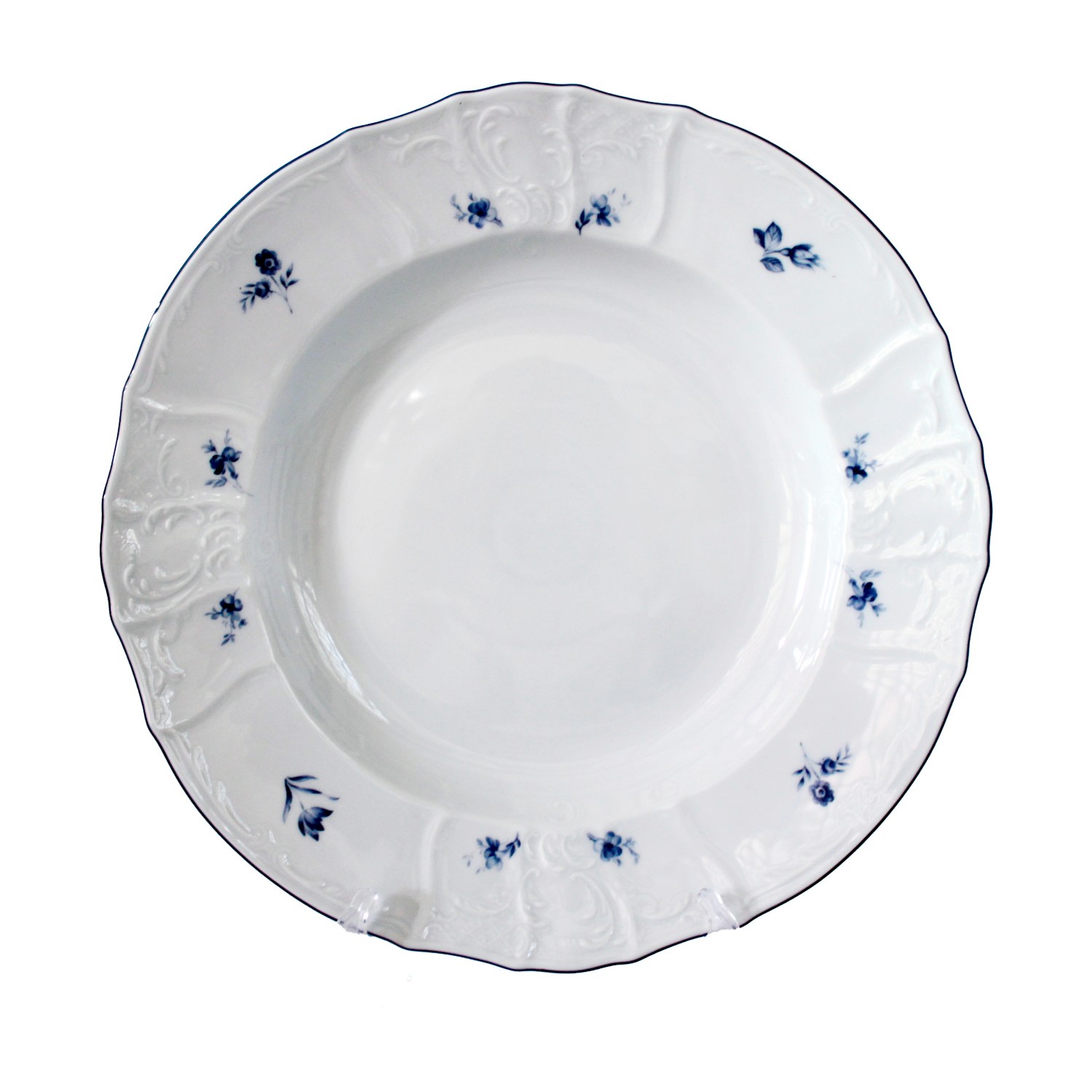 Блюдо глубокое Thun 1794 Bernadotte Синие мелкие цветы 32 см чашка с блюдцем thun 1794 jonas синие мелкие ы