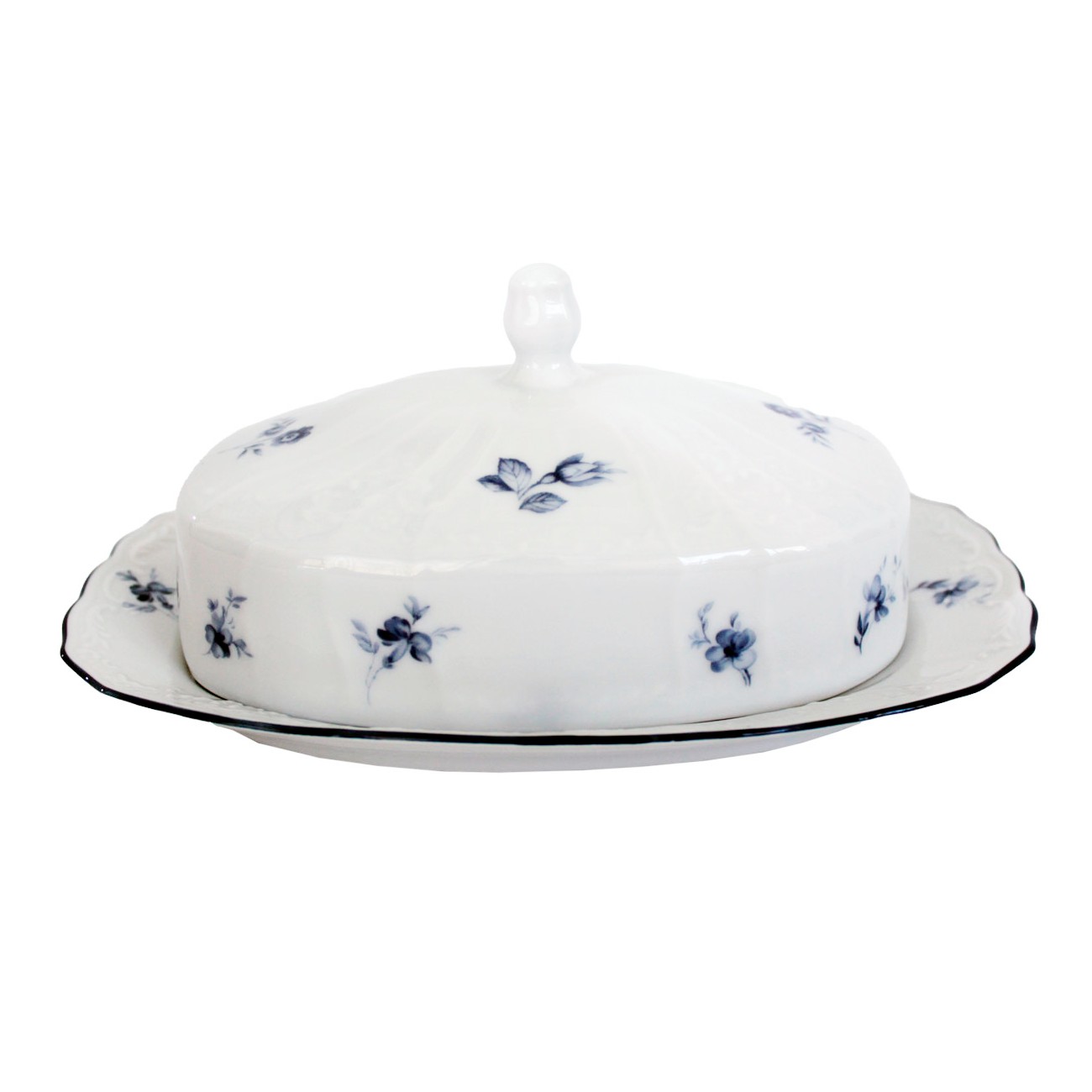 Масленка Thun 1794 Bernadotte Синие мелкие цветы тарелка десертная thun 1794 bernadotte синие мелкие ы 19 см