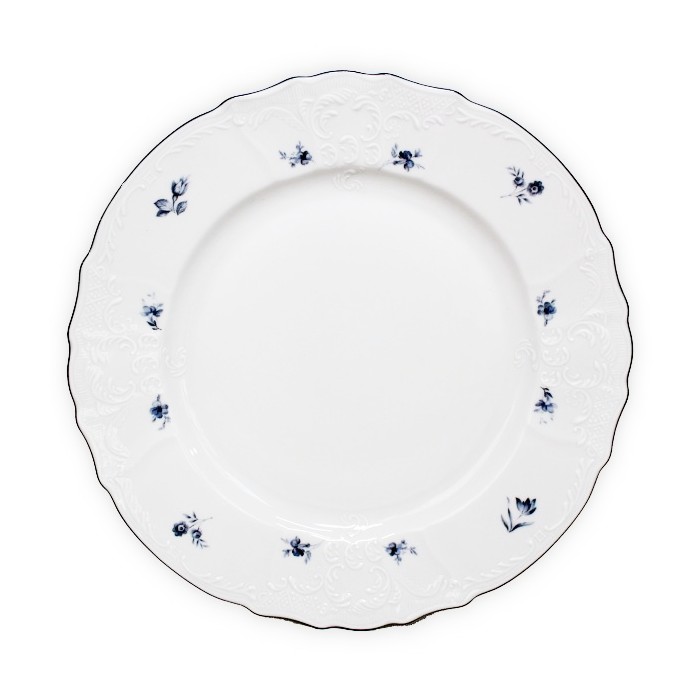 Тарелка мелкая Thun 1794 Bernadotte Синие мелкие цветы 21 см тарелка для торта 27см недекор bernadotte