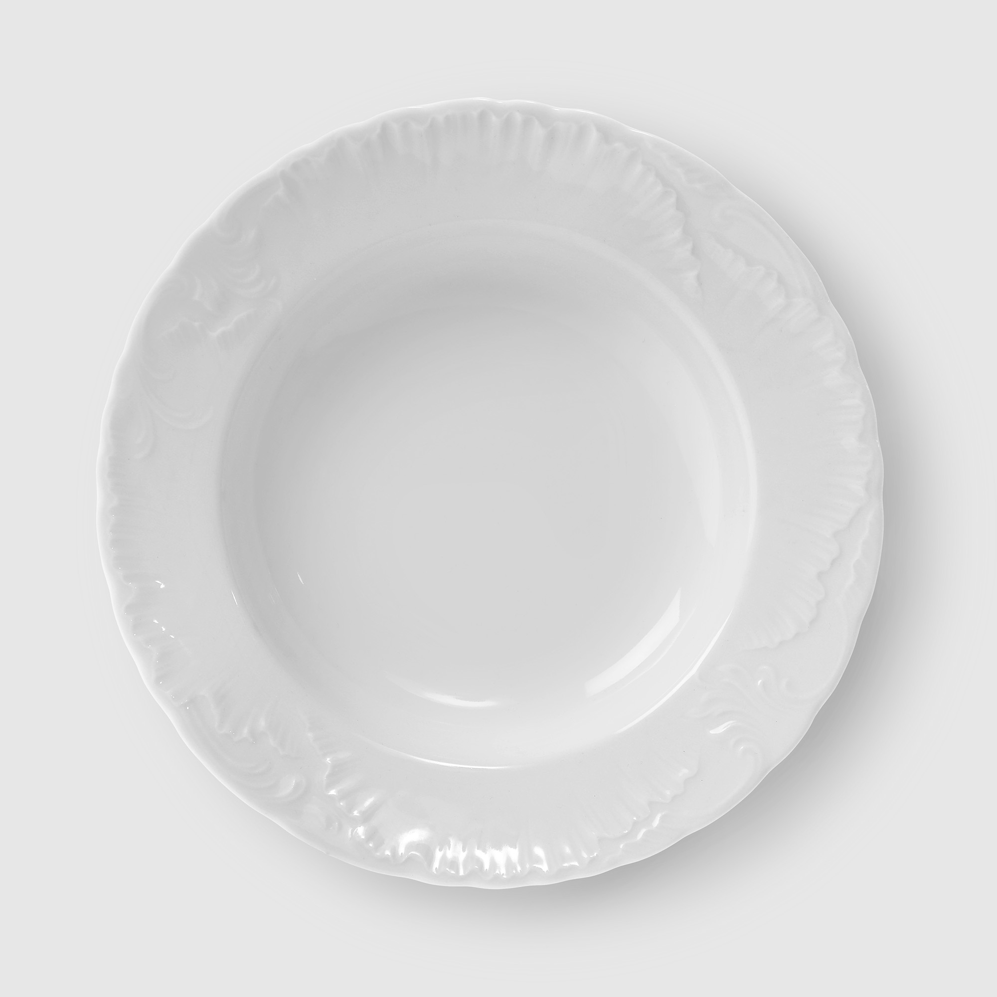 тарелка десертная cmielow rococo фарфоровая 19 см 10682 Тарелка глубокая Cmielow Rococo 22,5 см