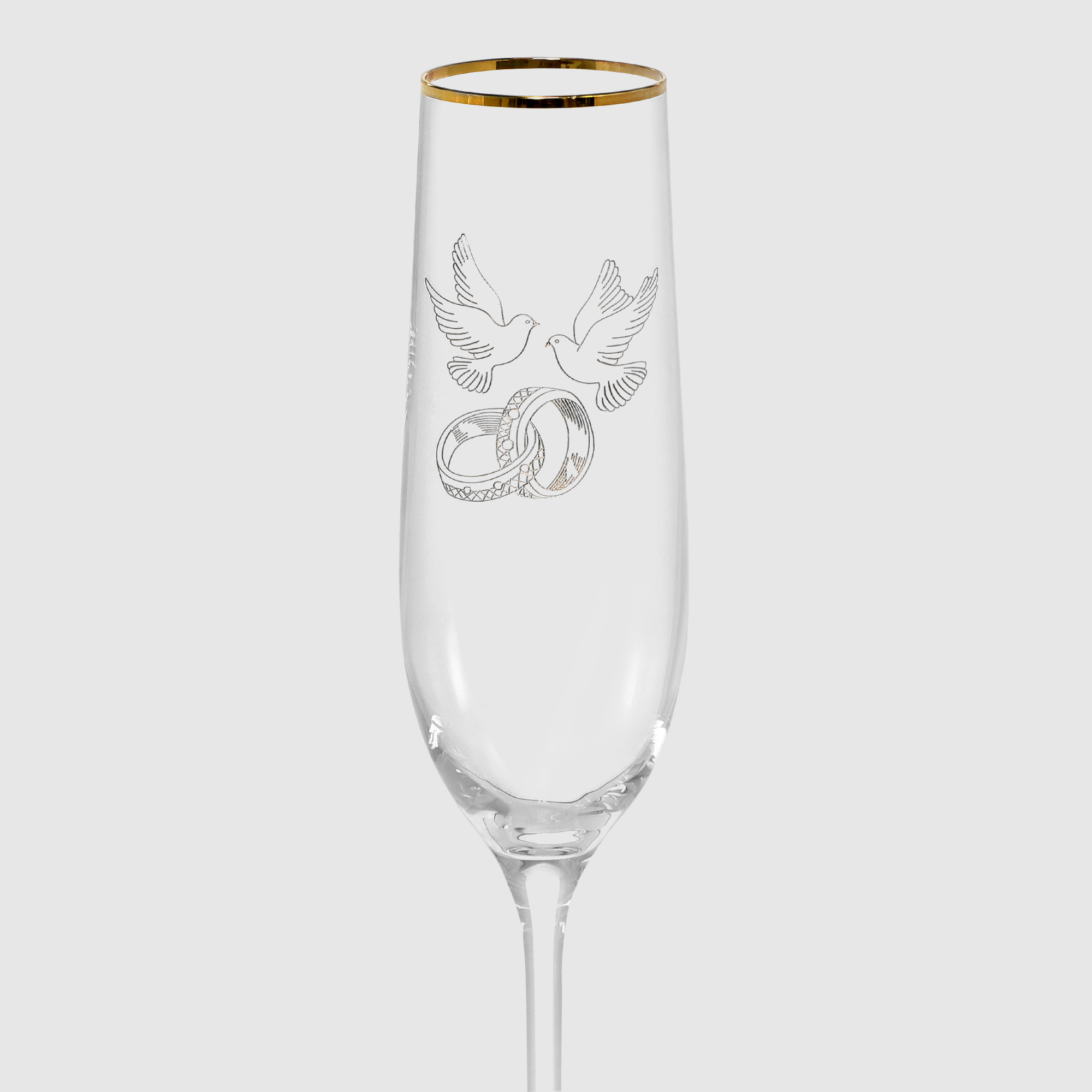 Набор бокалов для шампанского Bohemia Crystall Виола 190мл 2шт прозрачный - фото 2