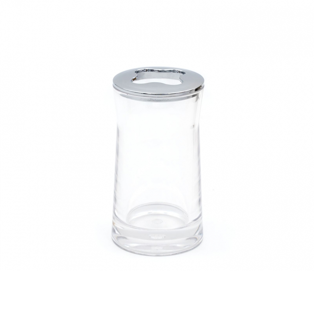 Стакан для зубных щёток Ridder Disco прозрачный 6,8х12,5 см стакан прозрачный кристалл одноразовый 0 2 литра 50 шт в уп