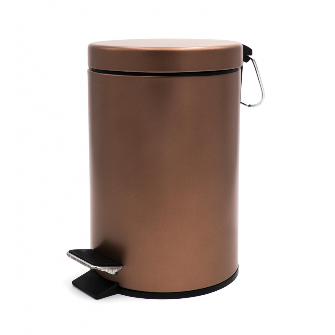 Ведро для мусора Ridder Ed коричневый металлик 22х16,8х25,8 см ведро для мусора ridder ed серый металлик 25 5х20 5х27 2 см
