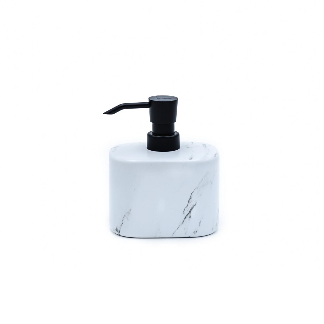 Дозатор для жидкого мыла Ridder Bella белый с чёрным 11х8,1х13,2 см