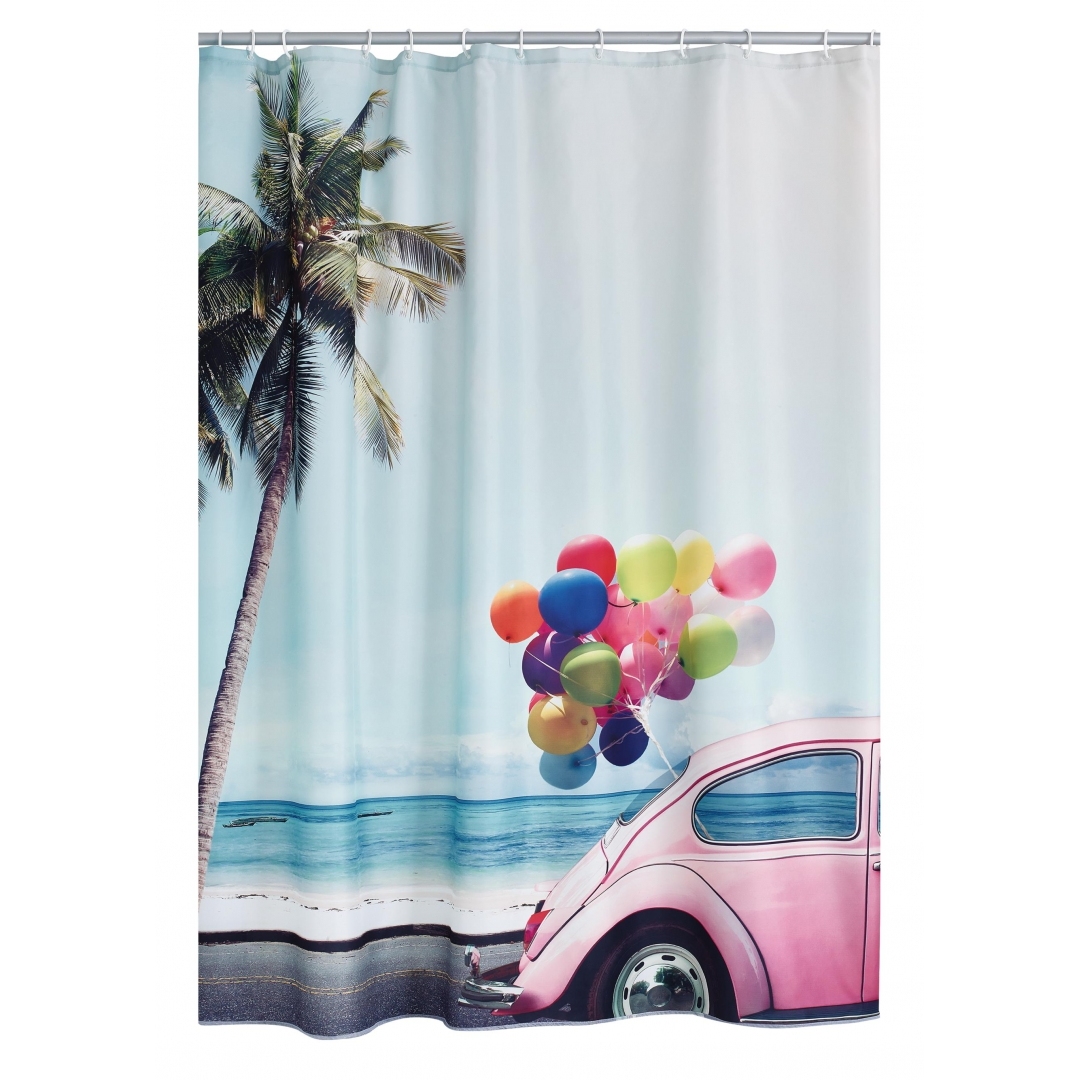 Штора для ванной Ridder Palms and Balloons разноцветная 200х180 см