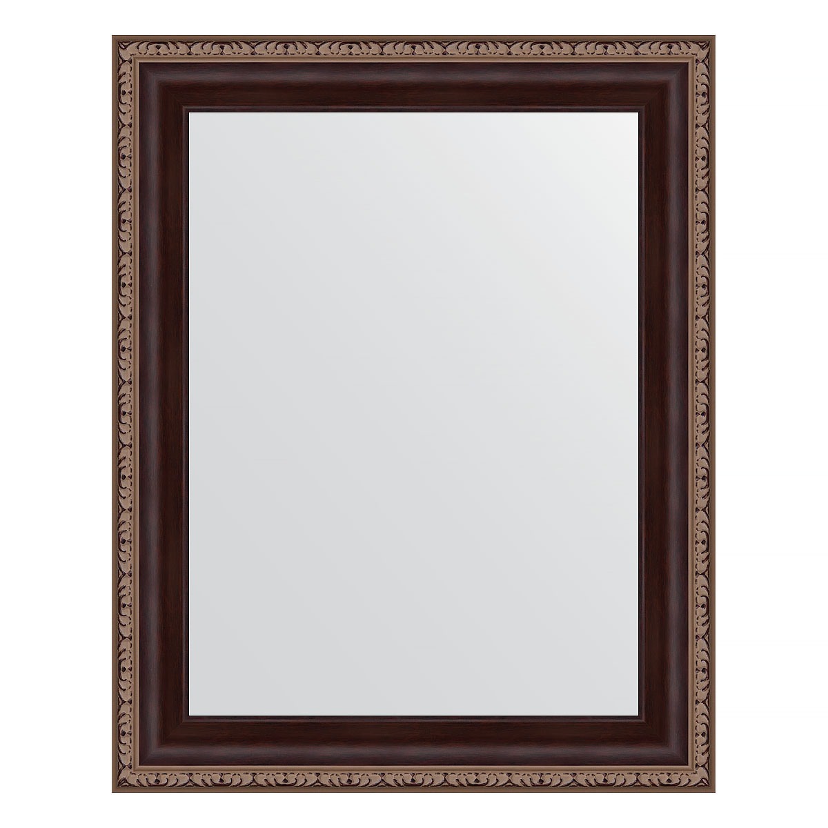 Зеркало в багетной раме Evoform махагон с орнаментом 50 мм 39x49 см