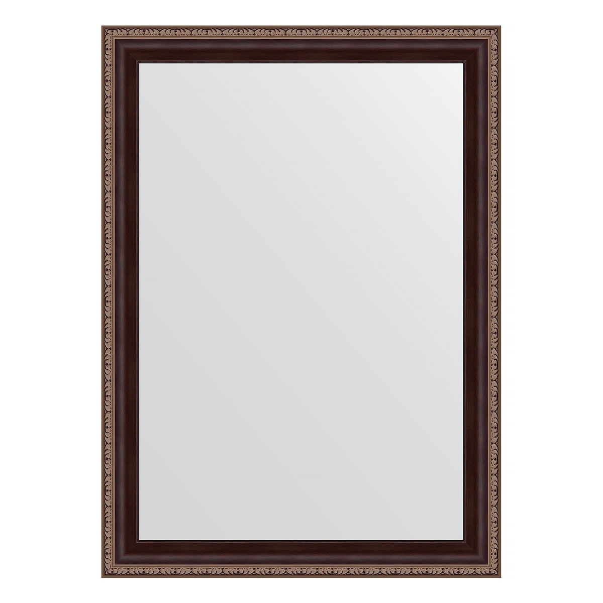 Зеркало в багетной раме Evoform махагон с орнаментом 50 мм 53x73 см