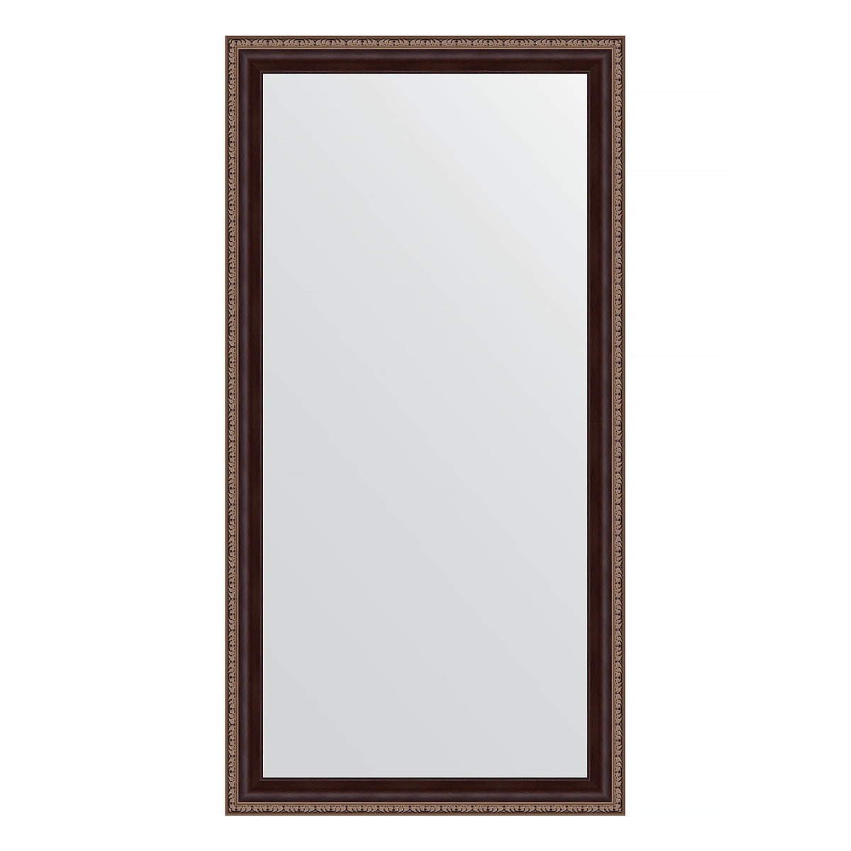 Зеркало в багетной раме Evoform махагон с орнаментом 50 мм 53x103 см