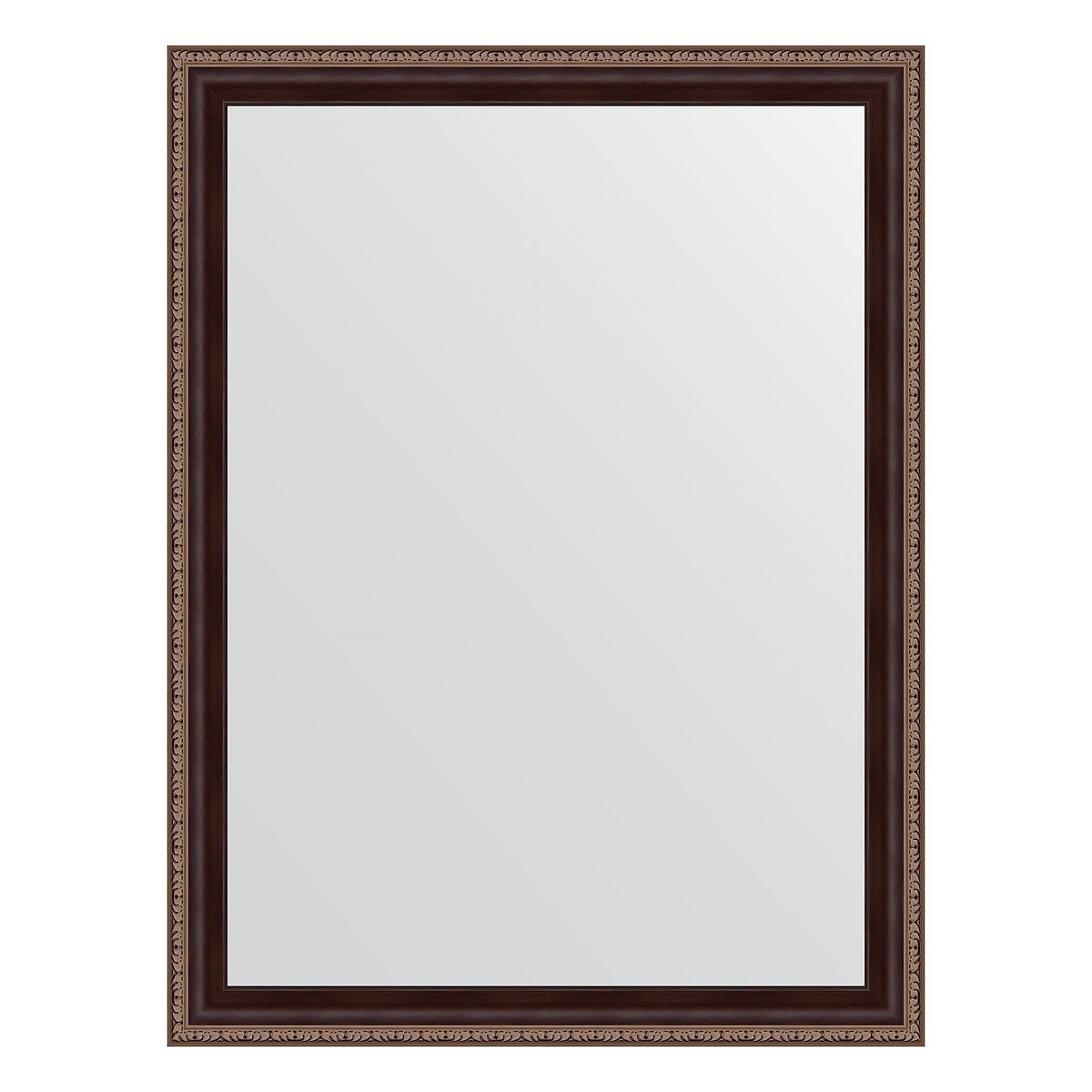 Зеркало в багетной раме Evoform махагон с орнаментом 50 мм 63x83 см