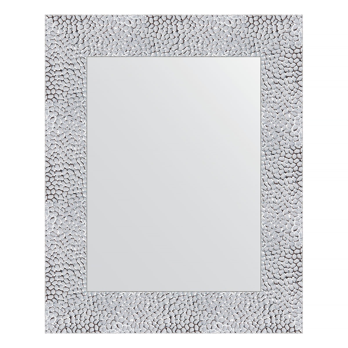 Зеркало в багетной раме Evoform чеканка белая 70 мм 43x53 см зеркало 51х141 см чеканка белая evoform definite by 3098