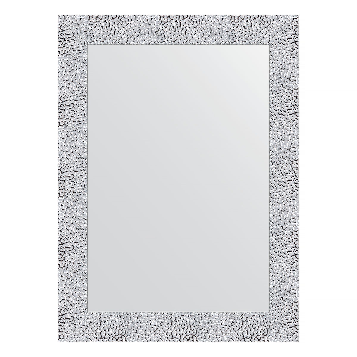 Зеркало в багетной раме Evoform чеканка белая 70 мм 56x76 см зеркало 51х141 см чеканка белая evoform definite by 3098