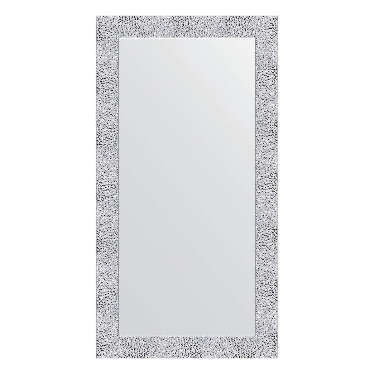 Зеркало в багетной раме Evoform чеканка белая 70 мм 56x106 см
