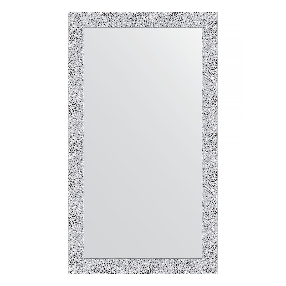 Зеркало в багетной раме Evoform чеканка белая 70 мм 66x116 см зеркало 51х141 см чеканка белая evoform definite by 3098