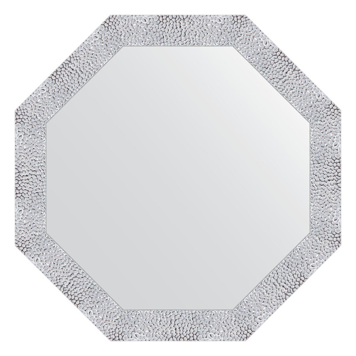 Зеркало в багетной раме Evoform чеканка белая 70 мм 73x73 см