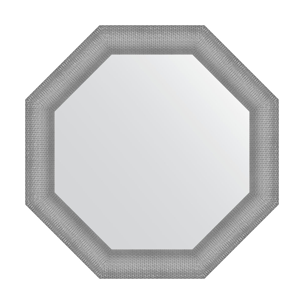 Зеркало в багетной раме Evoform серебряная кольчуга 88 мм 77x77 см