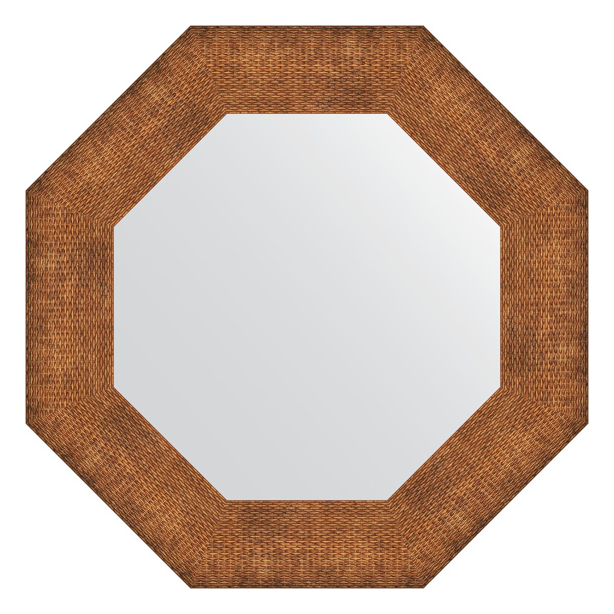 Зеркало в багетной раме Evoform медная кольчуга 88 мм 57x57 см зеркало с гравировкой в багетной раме evoform медная кольчуга 88 мм 57x74 см