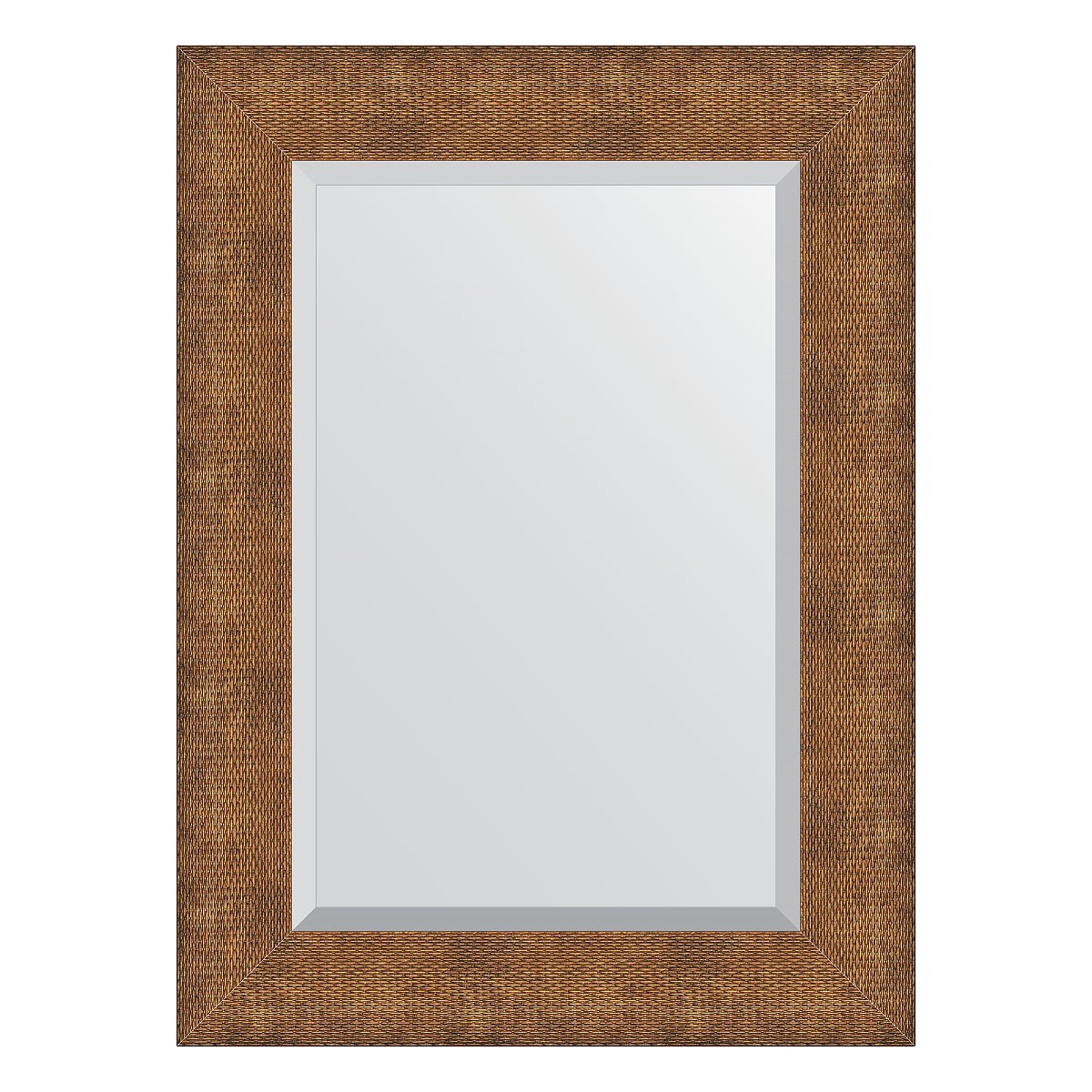 Зеркало с фацетом в багетной раме Evoform медная кольчуга 88 мм 57x77 см