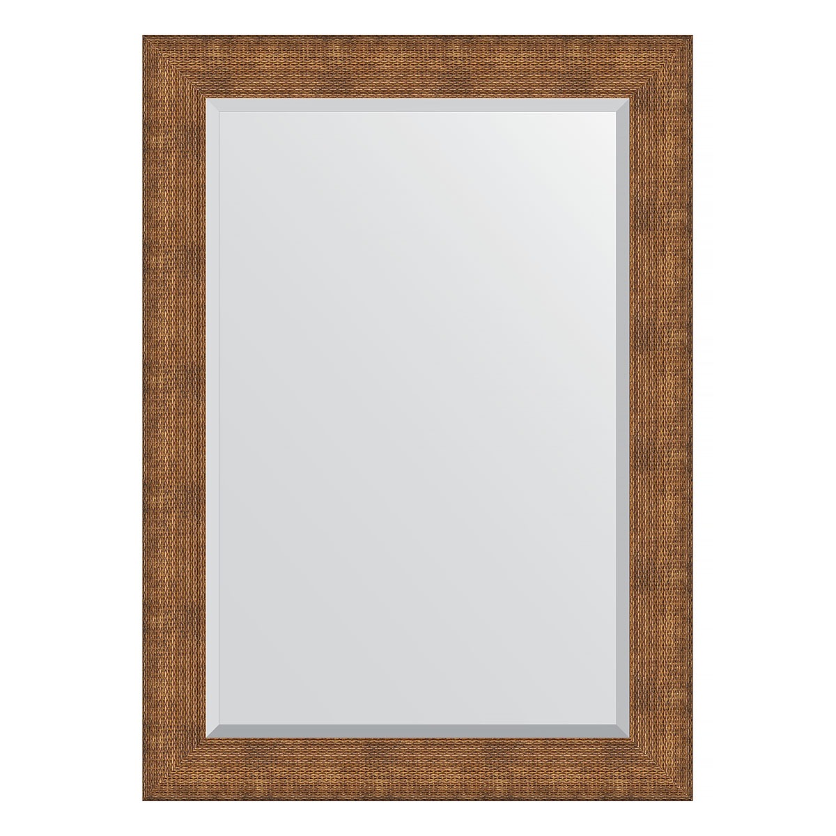Зеркало с фацетом в багетной раме Evoform медная кольчуга 88 мм 77x107 см