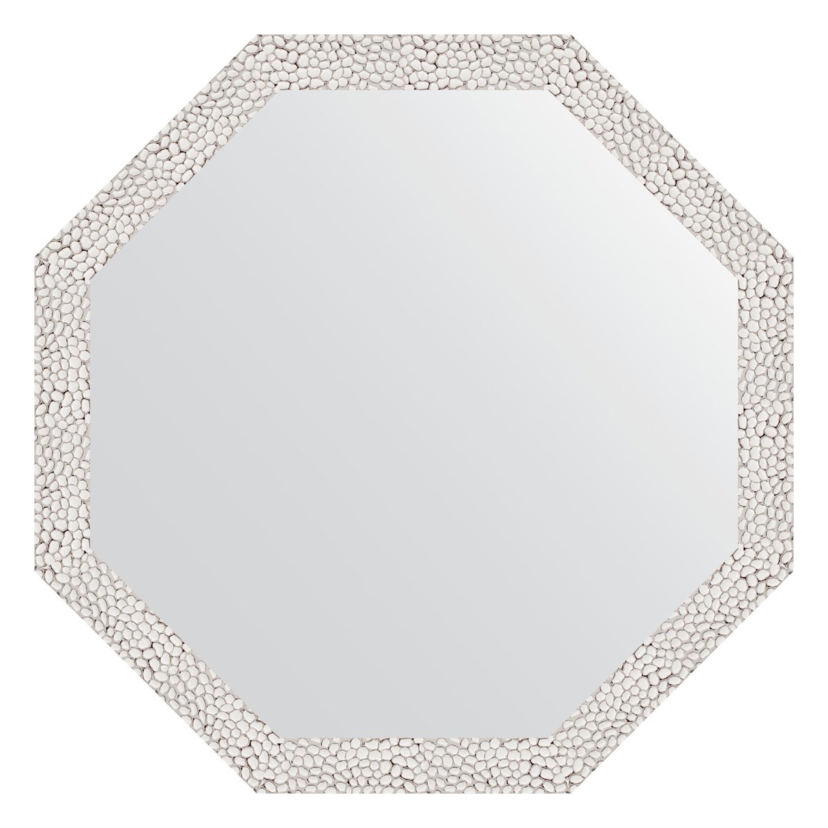 Зеркало в багетной раме Evoform чеканка белая 46 мм 63x63 см