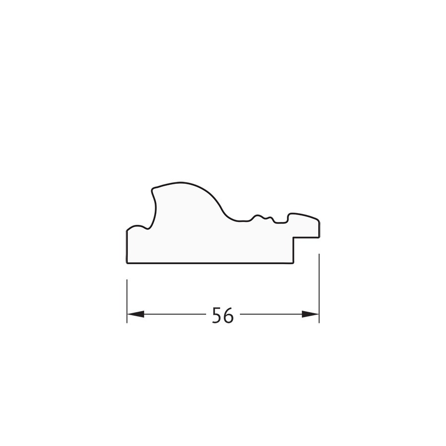 Зеркало в багетной раме Evoform виньетка состаренная бронза 56 мм 55x55 см Вид№5