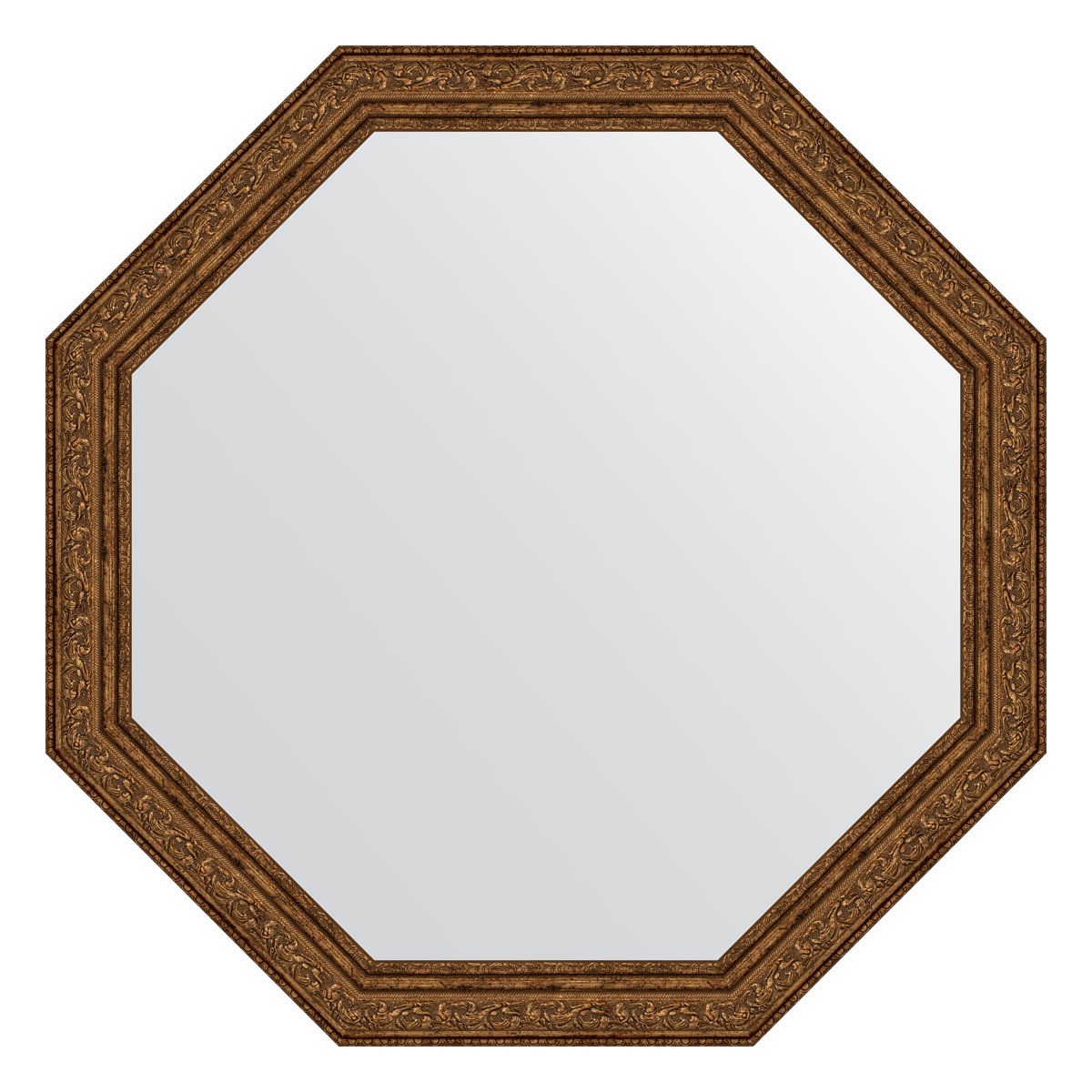 Зеркало в багетной раме Evoform виньетка состаренная бронза 56 мм 65x65 см