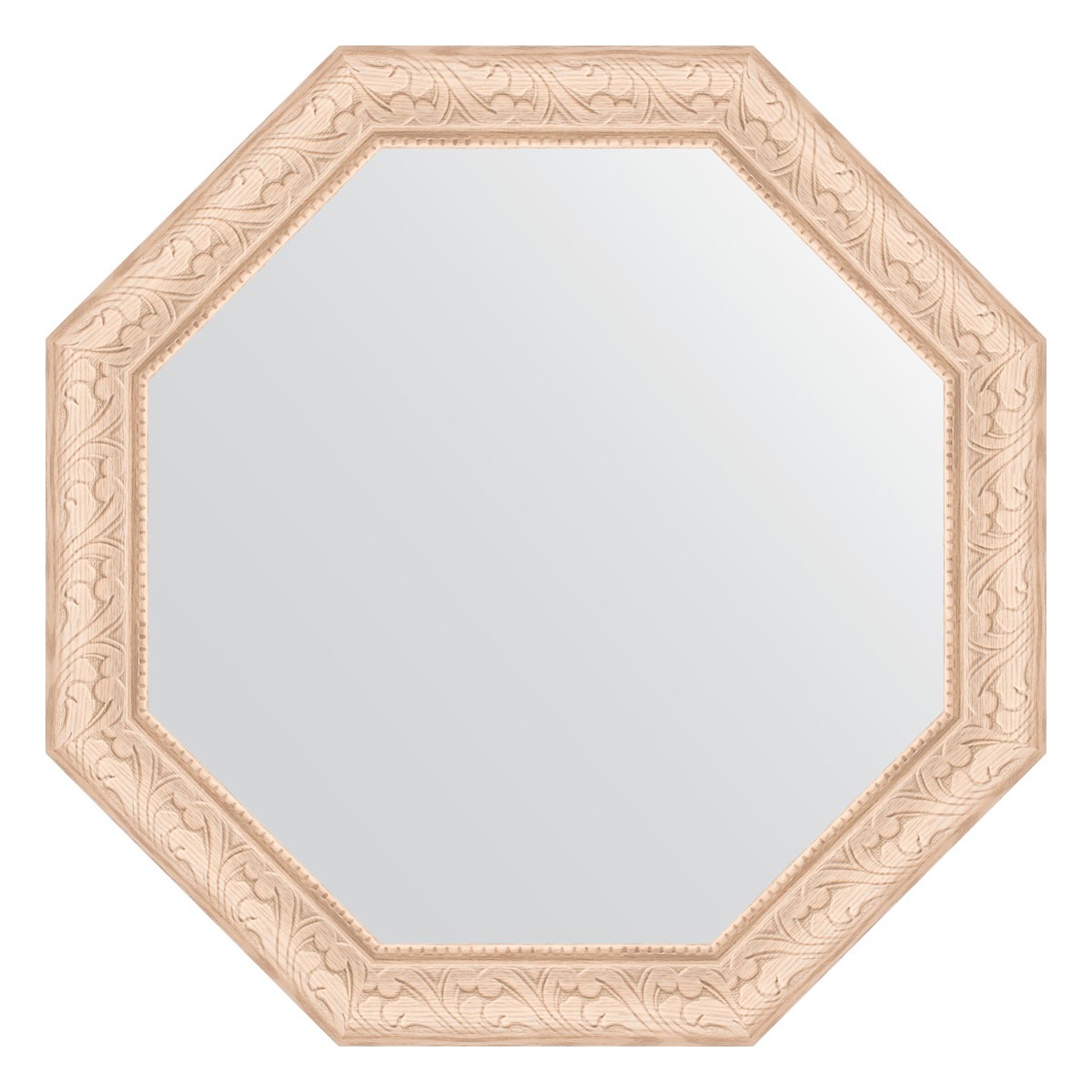 Зеркало в багетной раме Evoform беленый дуб 57 мм 55x55 см