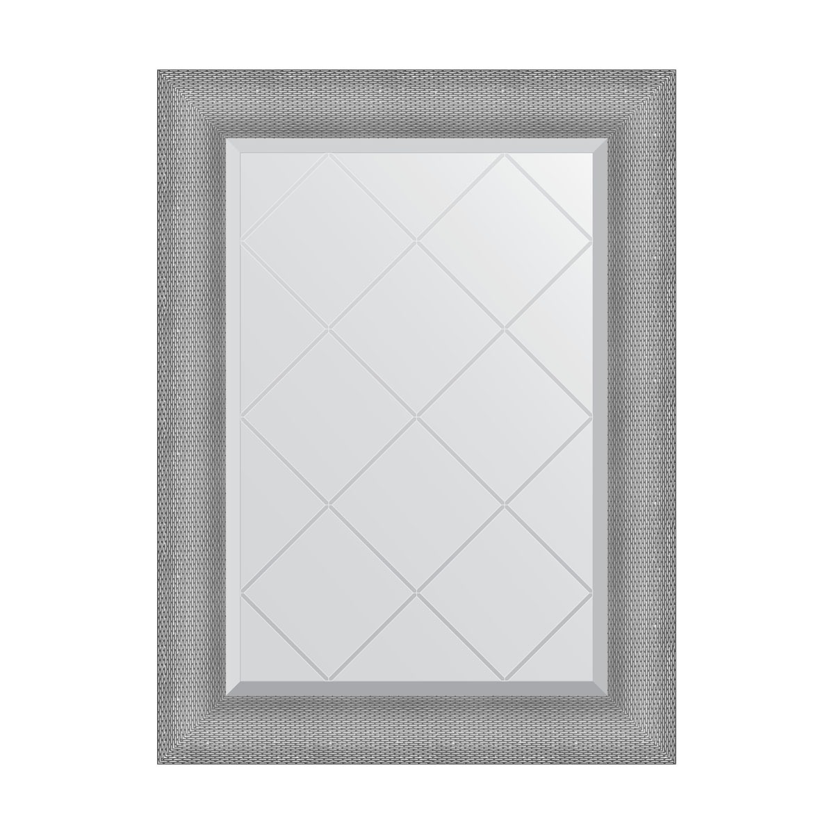 Зеркало с гравировкой в багетной раме Evoform серебряная кольчуга 88 мм 67x89 см зеркало с гравировкой в багетной раме evoform медная кольчуга 88 мм 67x89 см