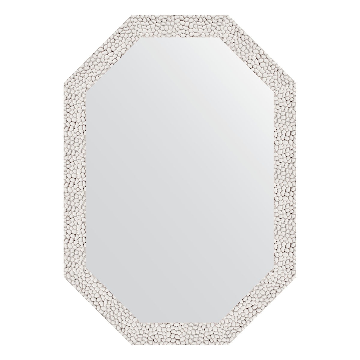 Зеркало в багетной раме Evoform чеканка белая 46 мм 48x68 см