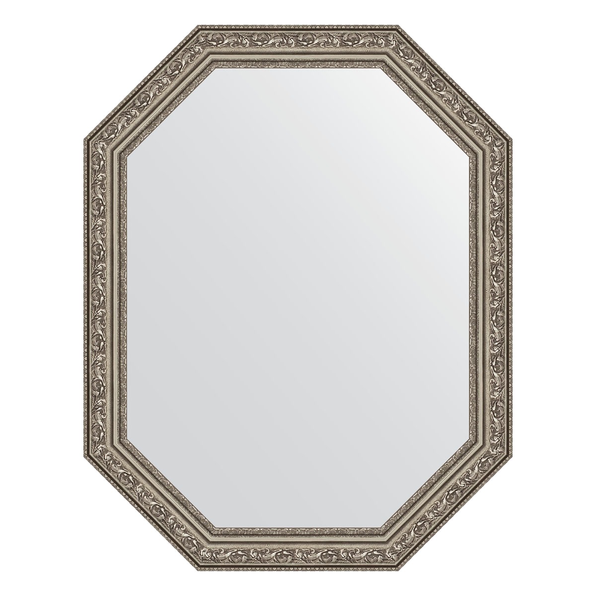 Зеркало в багетной раме Evoform виньетка состаренное серебро 56 мм 55x70 см