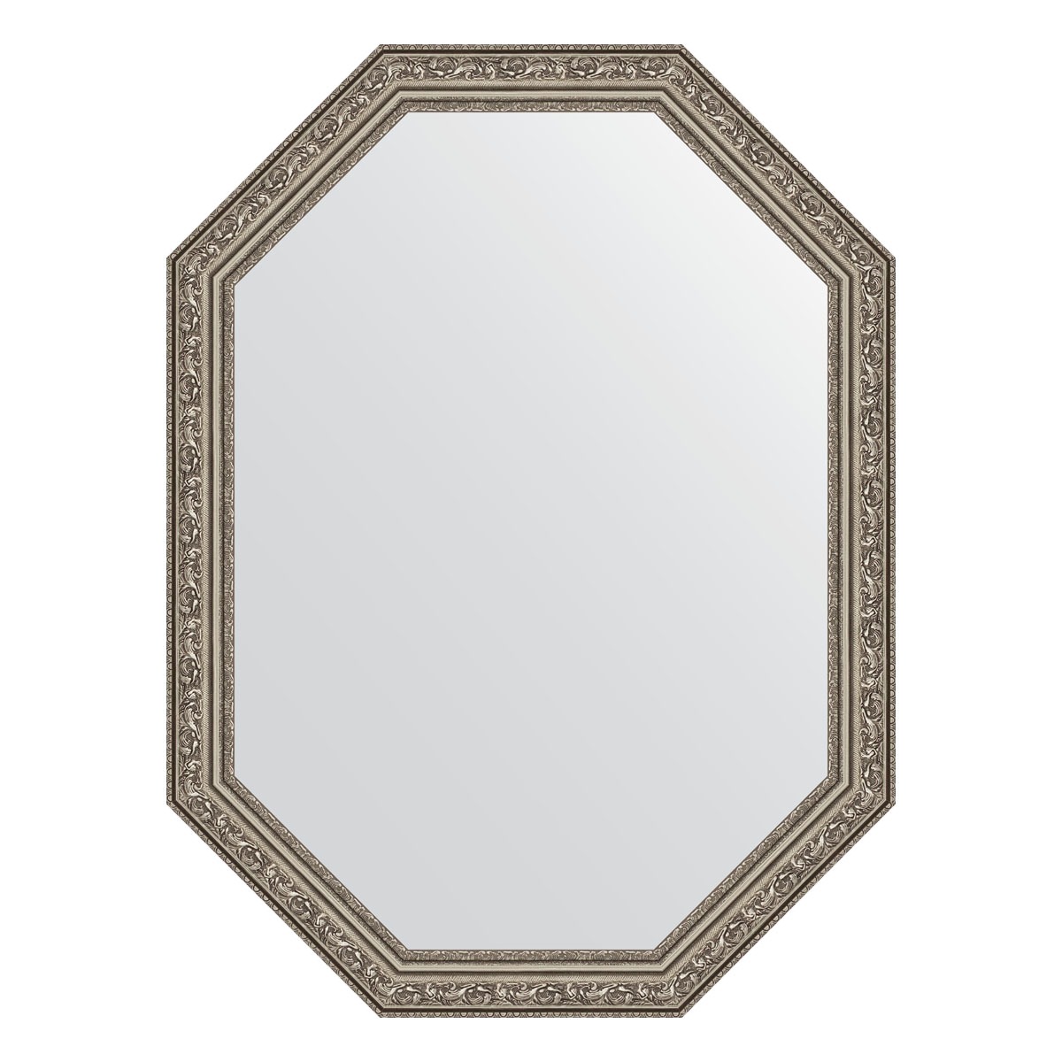 Зеркало в багетной раме Evoform виньетка состаренное серебро 56 мм 60x80 см