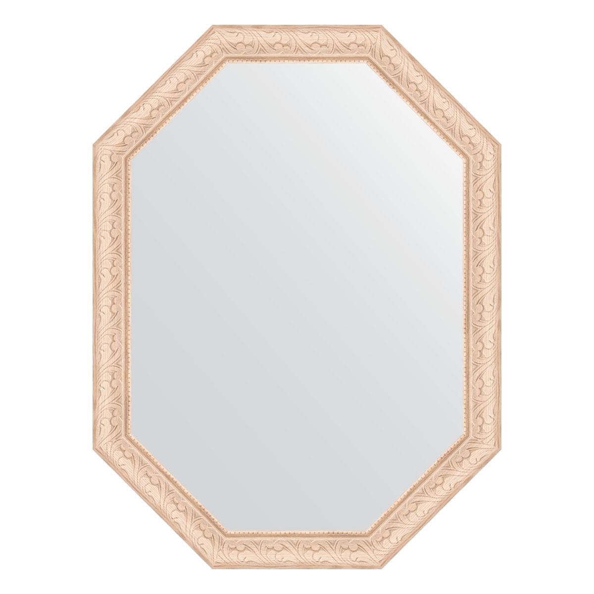 Зеркало в багетной раме Evoform беленый дуб 57 мм 60x80 см