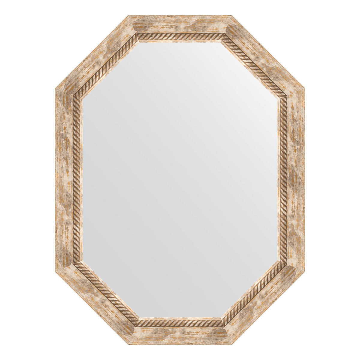 Зеркало в багетной раме Evoform прованс с плетением 70 мм 63x83 см